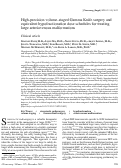 Cover page: High-precision volume-staged Gamma Knife surgery and equivalent hypofractionation dose schedules for treating large arteriovenous malformations.