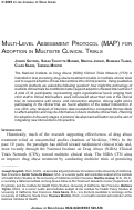 Cover page: Multi-Level Assessment Protocol (MAP) for Adoption in Multisite Clinical Trials