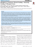 Cover page: Reliability of Trachoma Clinical Grading—Assessing Grading of Marginal Cases