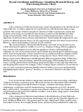Cover page: Beyond Curtailment and Efficiency: Identifying Household Energy and Water Saving Measure Classes