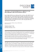 Cover page: The Effect of Testosterone on Cardiovascular Biomarkers in the Testosterone Trials.