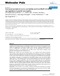 Cover page: Increased Peripheral Nerve Excitability and Local Nav1.8 RNA Up-Regulation in Painful Neuropathy