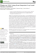 Cover page: Insights into VDAC Gating: Room-Temperature X-ray Crystal Structure of mVDAC-1