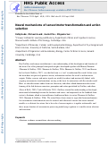 Cover page: Neural mechanisms of sensorimotor transformation and action selection