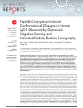 Cover page: Peptide-Conjugation Induced Conformational Changes in Human IgG1 Observed by Optimized Negative-Staining and Individual-Particle Electron Tomography