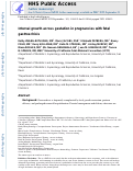 Cover page: Interval growth across gestation in pregnancies with fetal gastroschisis.