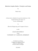 Cover page: Reflective Impulse Radios: Principles and Design