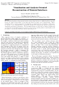 Cover page: Visualization and Analysis-Oriented Reconstruction of Material Interfaces