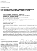 Cover page: iPSC‐Derived Retinal Pigment Epithelium Allografts Do Not Elicit Detrimental Effects in Rats: A Follow‐Up Study