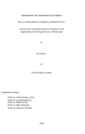 Cover page: Essays on Household Consumption and Relative Prices