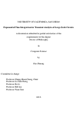 Cover page: Exponential Time Integration for Transient Analysis of Large-Scale Circuits