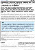 Cover page: Evidence for a Retroviral Insertion in TRPM1 as the Cause of Congenital Stationary Night Blindness and Leopard Complex Spotting in the Horse