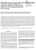 Cover page: Comparative analysis of Campylobacter isolates from wild birds and chickens using MALDI-TOF MS, biochemical testing, and DNA sequencing.