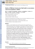 Cover page: Studies of TBX4 and chromosome 17q23.1q23.2: An uncommon cause of nonsyndromic clubfoot