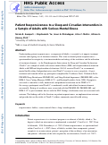 Cover page: Patient Responsiveness to a Sleep and Circadian Intervention in a Sample of Adults With Serious Mental Illness