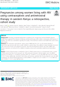 Cover page: Pregnancies among women living with HIV using contraceptives and antiretroviral therapy in western Kenya: a retrospective, cohort study