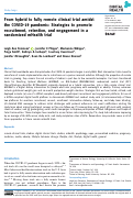 Cover page: From hybrid to fully remote clinical trial amidst the COVID-19 pandemic: Strategies to promote recruitment, retention, and engagement in a randomized mHealth trial.