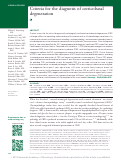 Cover page: Criteria for the diagnosis of corticobasal degeneration