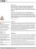 Cover page: Whole Exome Sequencing of Growing and Non-Growing Cutaneous Neurofibromas from a Single Patient with Neurofibromatosis Type 1