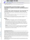 Cover page: Pre-implementation Assessment of Tobacco Cessation Interventions in Substance Use Disorder Residential Programs in California