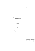 Cover page: Criminal Womanhood: Colorado Women in-and-out of Courts, 1873-1933