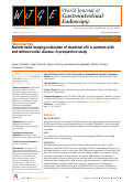 Cover page: Narrow band imaging evaluation of duodenal villi in patients with and without celiac disease: A prospective study