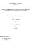 Cover page: Distributed Optimization in Multi-Agent Systems: Continuous-Time Convex Optimization and Policy Optimization Based Packet Routing