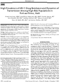 Cover page: High Prevalence of HIV-1 Drug Resistance and Dynamics of Transmission Among High-Risk Populations in Port-au-Prince, Haiti