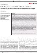 Cover page: Evaluating elbow osteoarthritis within the prehistoric Tiwanaku state using generalized estimating equations (GEE)