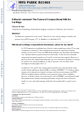 Cover page: Editorial comment: the future of compositional MRI for cartilage