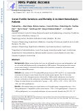 Cover page: Serum Ferritin Variations and Mortality in Incident Hemodialysis Patients