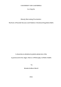 Cover page: Obesity Risk among Preschoolers: The Role of Parental Stressors and Children’s Emotional Regulation Skills