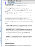 Cover page: Multimodality Therapies for Localized Prostate Cancer.