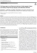 Cover page: Cell fusing agent virus (Flavivirus) infection in Aedes aegypti in Texas: seasonality, comparison by trap type, and individual viral loads