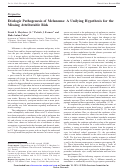 Cover page: Etiologic pathogenesis of melanoma: a unifying hypothesis for the missing attributable risk.