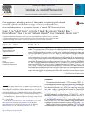 Cover page: Post-exposure administration of diazepam combined with soluble epoxide hydrolase inhibition stops seizures and modulates neuroinflammation in a murine model of acute TETS intoxication