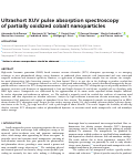 Cover page: Ultrashort XUV pulse absorption spectroscopy of partially oxidized cobalt nanoparticles