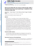 Cover page: Big Five Personality Traits and Common Mental Disorders Within a Hierarchical Taxonomy of Psychopathology: A Longitudinal Study of Mexican-Origin Youth