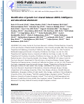 Cover page: Identification of Genetic Loci Shared Between Attention-Deficit/Hyperactivity Disorder, Intelligence, and Educational Attainment