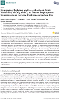 Cover page: Comparing Building and Neighborhood-Scale Variability of CO2 and O3 to Inform Deployment Considerations for Low-Cost Sensor System Use
