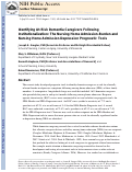 Cover page: Identifying At-Risk Dementia Caregivers Following Institutionalization