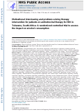 Cover page: Motivational interviewing and problem-solving therapy intervention for patients on antiretroviral therapy for HIV in Tshwane, South Africa: A randomized controlled trial to assess the impact on alcohol consumption.