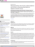 Cover page: Neuroprotective role of nitric oxide inhalation and nitrite in a Neonatal Rat Model of Hypoxic-Ischemic Injury