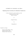 Cover page: Exploiting label correlations for multi-label classification