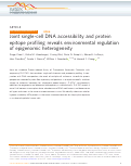 Cover page: Joint single-cell DNA accessibility and protein epitope profiling reveals environmental regulation of epigenomic heterogeneity