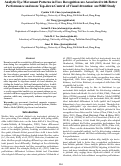 Cover page: Analytic Eye Movement Patterns in Face Recognition are Associated with BetterPerformance and more Top-down Control of Visual Attention: an fMRI Study