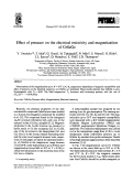 Cover page: Effect of pressure on the electrical resistivity and magnetization of CeScGe