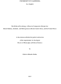 Cover page: The Political Psychology of Race in Comparative Perspective: Racial Identity, Attitudes, and Participation in Brazil, South Africa, and the United States