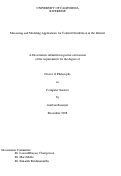 Cover page: Measuring and Modeling Applications for Content Distribution in the Internet