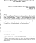 Cover page: Success probability for selectively neutral invading species in the line model with a random fitness landscape